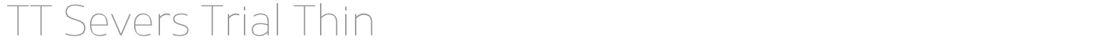 TT Severs font preview